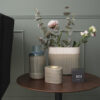 ALARM CLOCK MINI CUBE BLACK VENEER WHITELED 8X8X8CM - Image 2