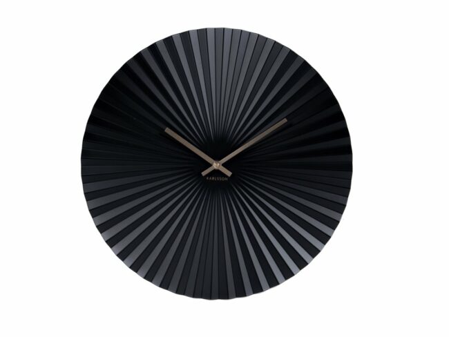 WALL CLOCK SENSU STEEL BLACK 40CM