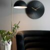WALL CLOCK SENSU STEEL BLACK 40CM - Image 2