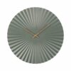 WALL CLOCK SENSU STEEL JUNGLE GREEN 40CM