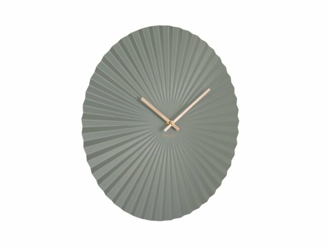 WALL CLOCK SENSU STEEL JUNGLE GREEN 40CM - Image 2