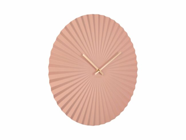 WALL CLOCK SENSU STEEL PINK 40CM - Image 2