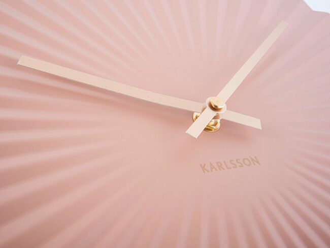WALL CLOCK SENSU STEEL PINK 40CM - Image 3