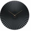 WALL CLOCK SENSU XL STEEL BLACK 50CM