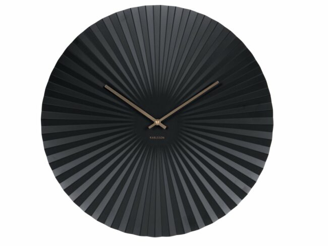 WALL CLOCK SENSU XL STEEL BLACK 50CM