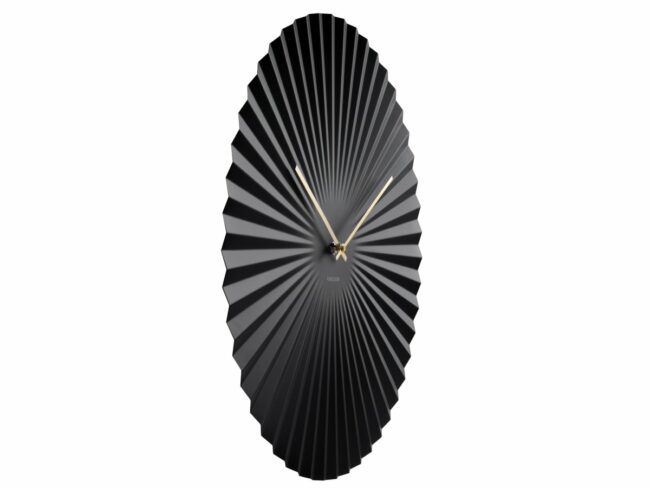 WALL CLOCK SENSU XL STEEL BLACK 50CM - Image 2