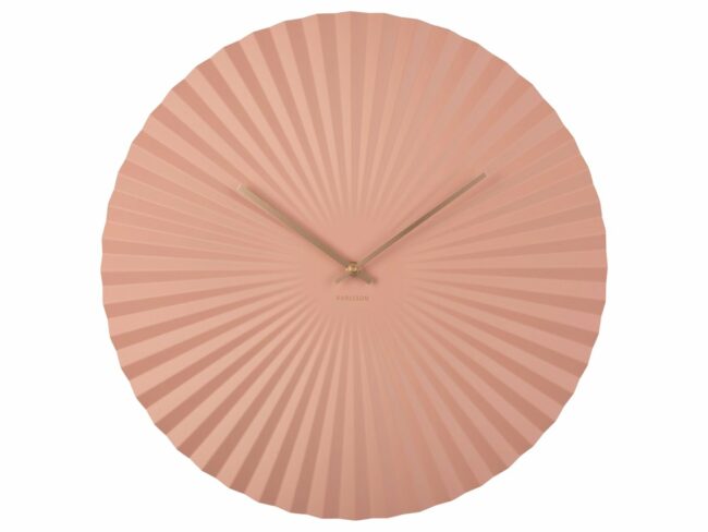 WALL CLOCK SENSU XL STEEL PINK 50CM