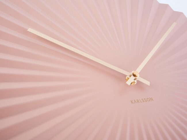 WALL CLOCK SENSU XL STEEL PINK 50CM - Image 3