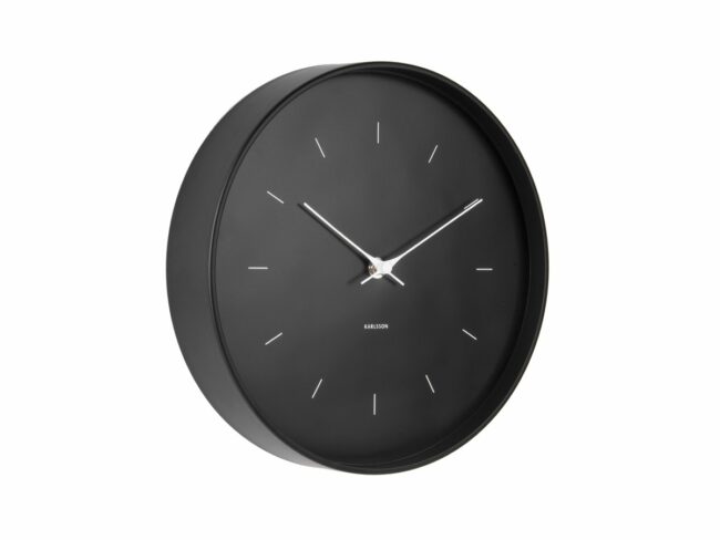 WALL CLOCK BUTTERFLY HANDS BLACK 27.5CM - Image 2