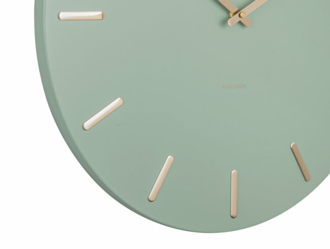 WALL CLOCK CHARM JADE GREEN/GOLD D:45 H:3.5CM - Image 3