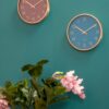 WALL CLOCK GOLD ELEGANCE BLUE 30X4CM - Image 6
