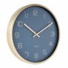 WALL CLOCK GOLD ELEGANCE BLUE 30X4CM - Image 2