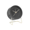 ALARM CLOCK LUXURIOUS VEVLET DARK GREY 18X14X8CM - Image 2
