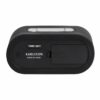 ALARM CLOCK GUMMY RUBBERIZED BLACK 14X7X5CM - Image 3
