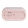 ALARM CLOCK GUMMY RUBBERIZED LIGHT PINK 14X7X5CM - Image 3