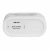 ALARM CLOCK GUMMY RUBBERIZED WHITE 14X7X5CM - Image 3