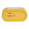 ALARM CLOCK GUMMY RUBBERIZED YELLOW 14X7X5CM - Image 3