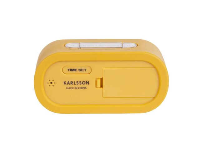 ALARM CLOCK GUMMY RUBBERIZED YELLOW 14X7X5CM - Image 3