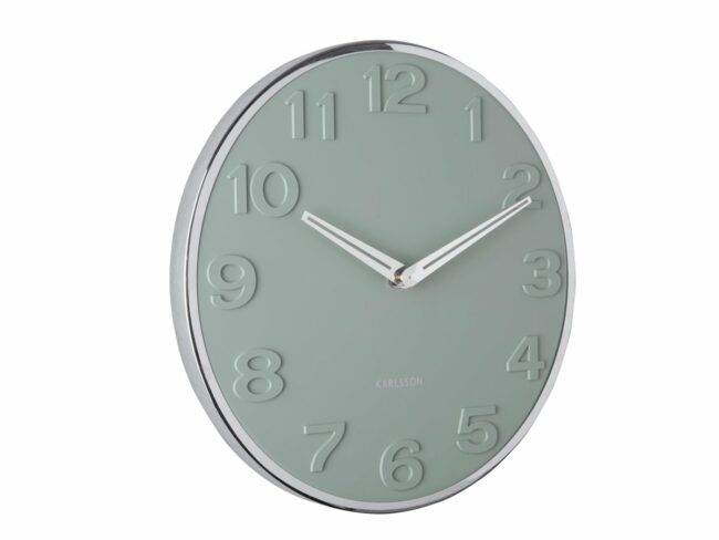 WALL CLOCK NEW ORIGINAL NUMBER JUNGLE GREEN 30X4CM - Image 2