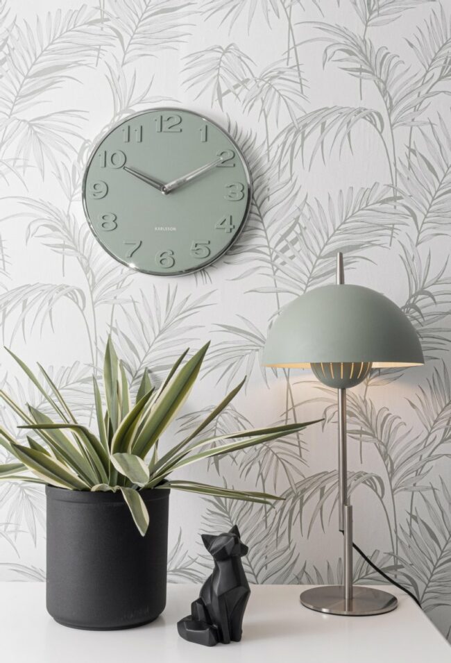 WALL CLOCK NEW ORIGINAL NUMBER JUNGLE GREEN 30X4CM - Image 4