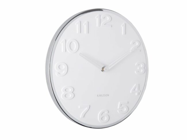 WALL CLOCK NEW ORIGINAL NUMBER WHITE 30X4CM - Image 2