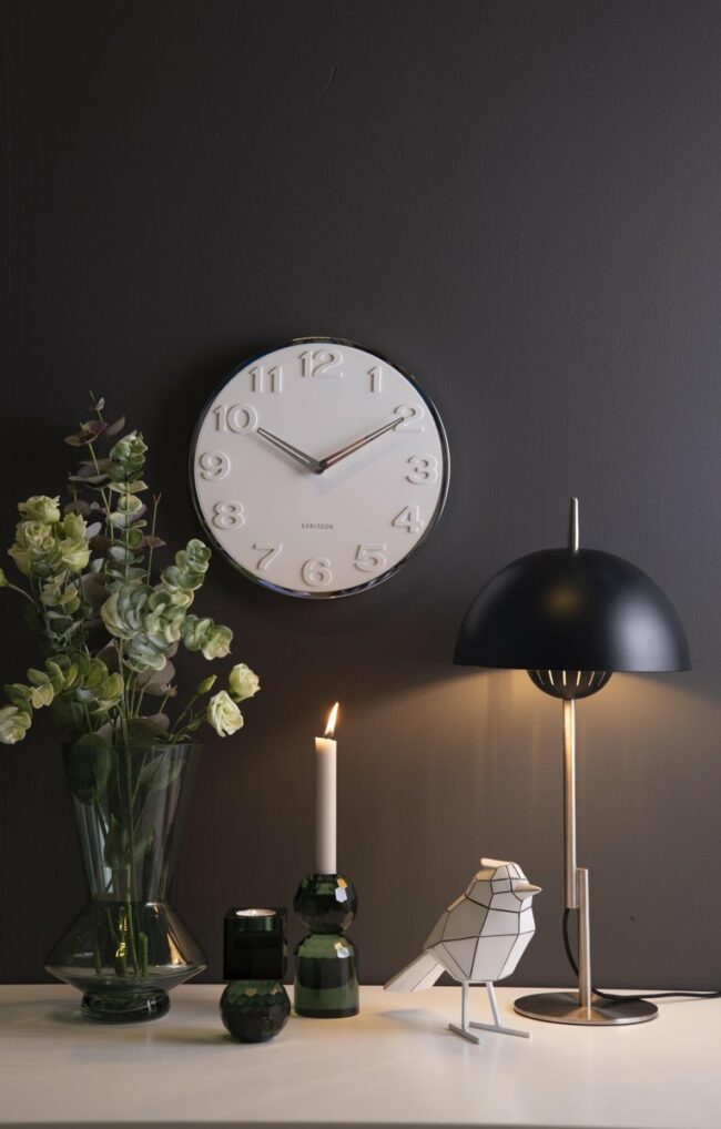 WALL CLOCK NEW ORIGINAL NUMBER WHITE 30X4CM - Image 4