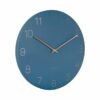 WALL CLOCK CHARM ENGRAVED NUMBERS DARK BLUE 40X3.5CM - Image 2