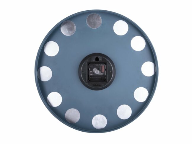 WALL CLOCK CHARM ENGRAVED NUMBERS DARK BLUE 40X3.5CM - Image 4