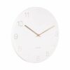 WALL CLOCK CHARM ENGRAVED NUMBERS WHITE 40X3.5CM - Image 2