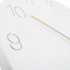 WALL CLOCK CHARM ENGRAVED NUMBERS WHITE 40X3.5CM - Image 3
