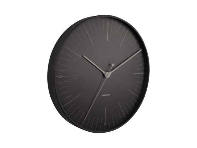 WALL CLOCK INDEX METAL BLACK 40X4.5CM - Image 2