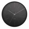 WALL CLOCK INDEX METAL BLACK 40X4.5CM