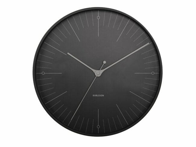 WALL CLOCK INDEX METAL BLACK 40X4.5CM