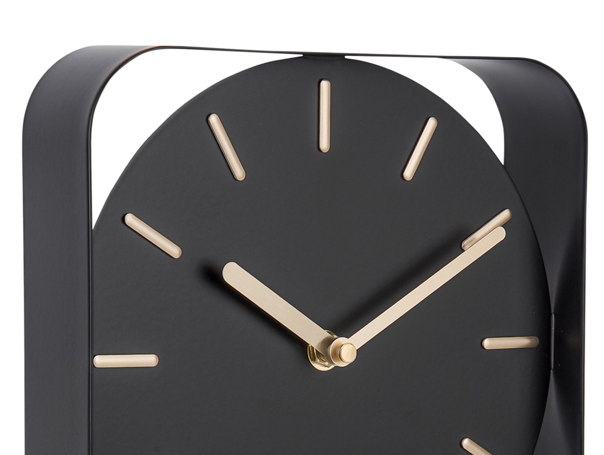 WALL CLOCK PENDULUM CHARM SMALL STEEL BLACK 32.5X20X5CM - Image 3