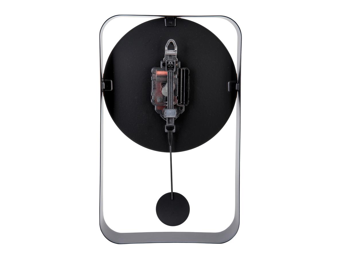 WALL CLOCK PENDULUM CHARM SMALL STEEL BLACK 32.5X20X5CM - Image 4