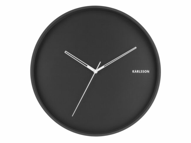 WALL CLOCK HUE METAL BLACK 40X4.5CM