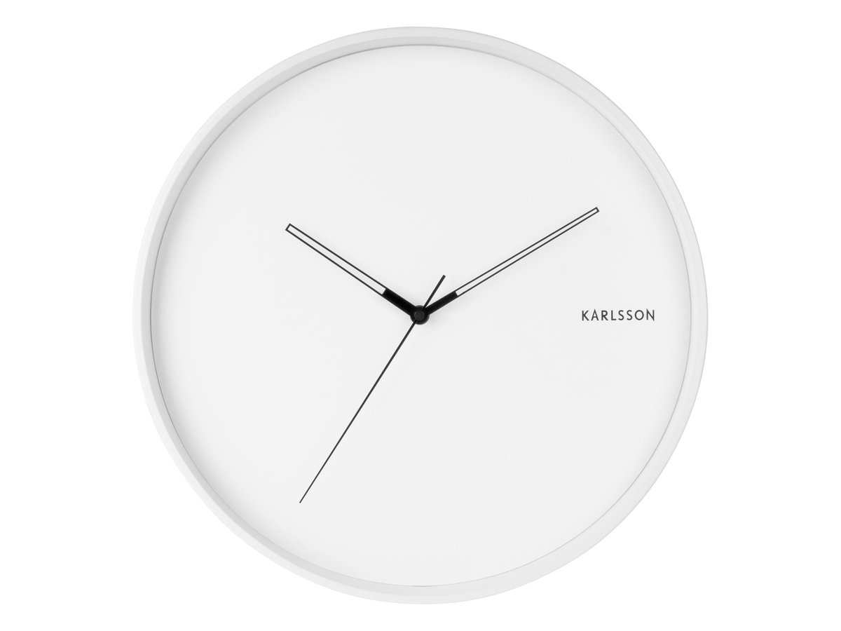 WALL CLOCK HUE METAL WHITE D:40 H:4.5CM