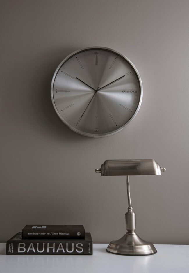 WALL CLOCK DISTINCT STEEL BRUSHED 40X5CM - Image 4