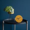 ALARM CLOCK MANTEL POLYRESIN OCHRE YELLOW 12X2.7CM - Image 3