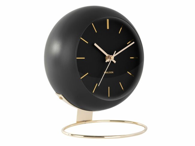 TABLE  CLOCK GLOBE BLACK DES.ARMANDO D:21 H:24,5CM - Image 2