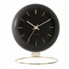 TABLE  CLOCK GLOBE BLACK DES.ARMANDO D:21 H:24,5CM