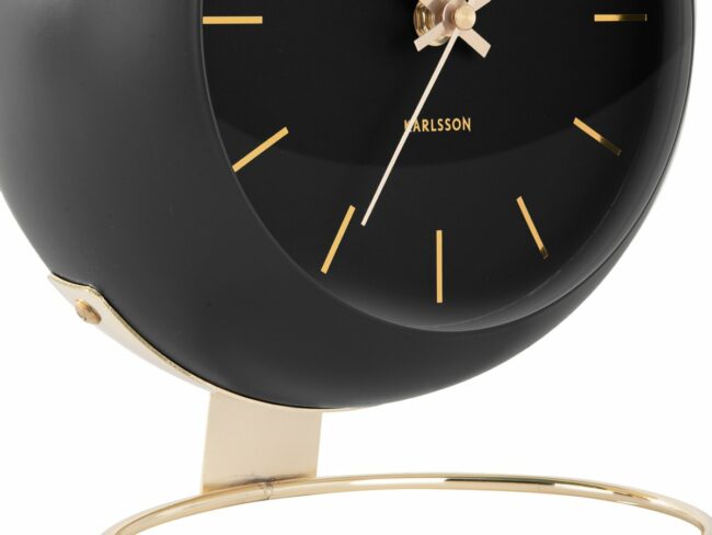 TABLE  CLOCK GLOBE BLACK DES.ARMANDO D:21 H:24,5CM - Image 3