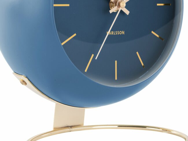 TABLE CLOCK GLOBE DARK BLUE 21X24.5CM - Image 3