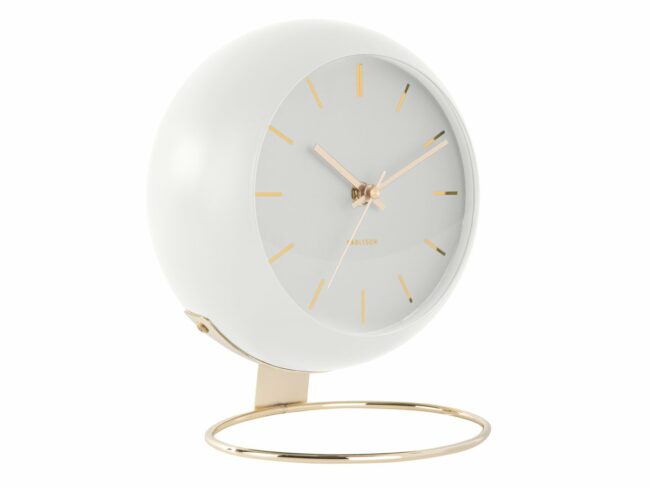 TABLE  CLOCK GLOBE WHITE DES.ARMANDO D:21 H:24,5CM - Image 2