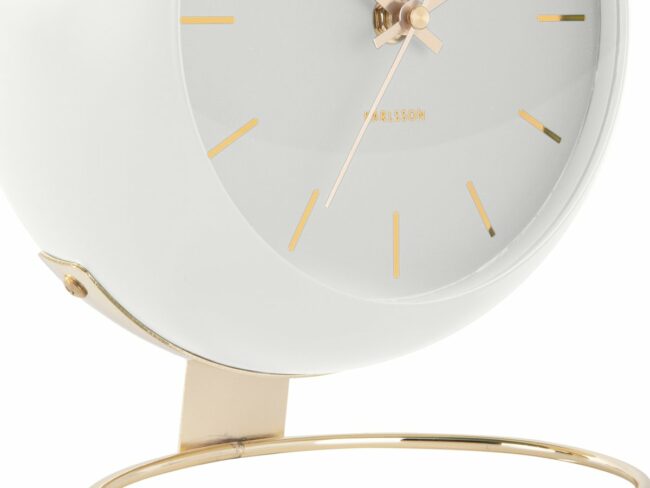 TABLE  CLOCK GLOBE WHITE DES.ARMANDO D:21 H:24,5CM - Image 3