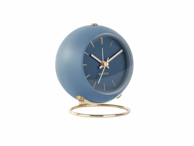 ALARM CLOCK GLOBE DARK BLUE DES.ARMANDO 9.5XH10.5CM