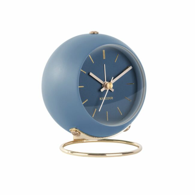 ALARM CLOCK GLOBE DARK BLUE DES.ARMANDO 9.5XH10.5CM