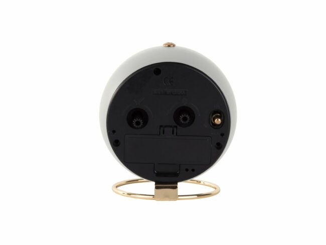 ALARM CLOCK GLOBE WHITE DES.ARMANDO 9.5XH10.5CM - Image 3