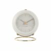 ALARM CLOCK GLOBE WHITE DES.ARMANDO 9.5XH10.5CM