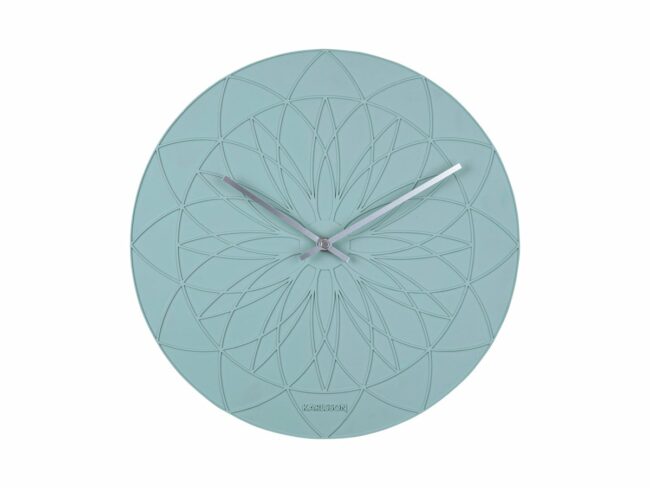 WALL CLOCK FAIRYTALE POLYRESIN JADE GREEN 35X3.5